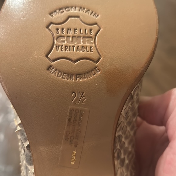 New Sartore Paris Vintage Python Skin Ankle Boots 5.5 Made in France - Picture 9 of 10